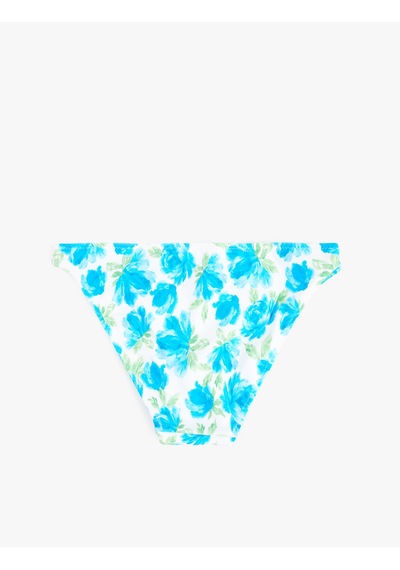 Koton Çiçekli Bikini Altı Mavi Desenli 6sak00207mm