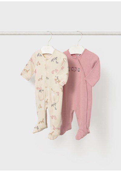 Mayoral Newborn Kız Bebek İkili Tulum Seti Pembe