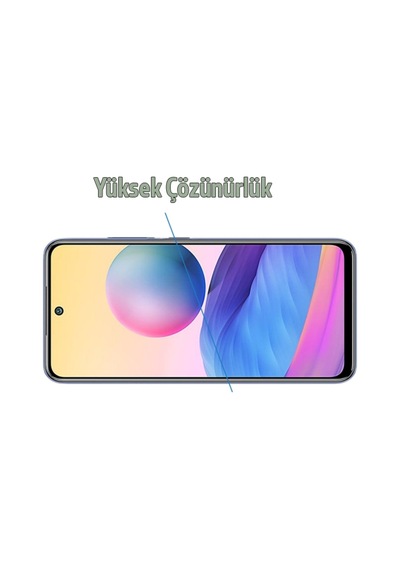 Redmi Note 10 Full Glue 3D Kaplama Cam Ekran Koruyucu Siyah
