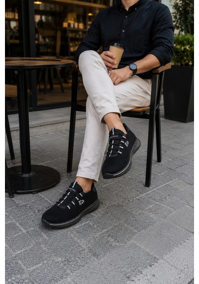In Step Veltron Kıng Paolo Erkek Günlük Spor Ayakkabı Hafif, Nefes Alabilen Triko Yüzeyli Konforlu Siyah S In Step Veltron Kıng Paolo Erkek Günlük Spor Ayakkabı Hafif, Nefes Alabilen Triko Yüzeyli Konforlu Siyah S