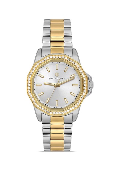 David Guner Dg-8758la-d1 Gold - Gri Kadın Kol Saati