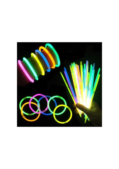 Glow Stick Fosforlu Kırılan 20 Cm Eğlence Çubuk 100 Adet Renkli - 239555718 Diğer