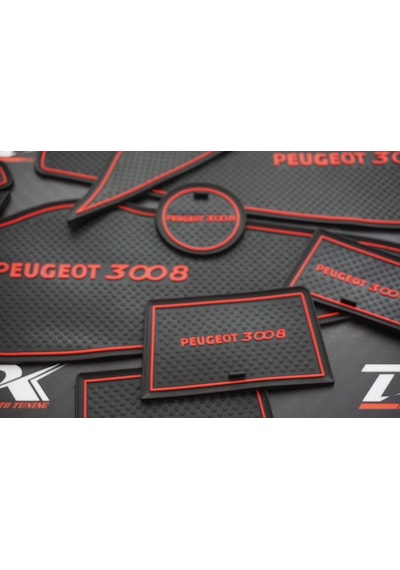 Peugeot 3008 Araç Içi Silikon Kaymaz Ped Kaplama Seti