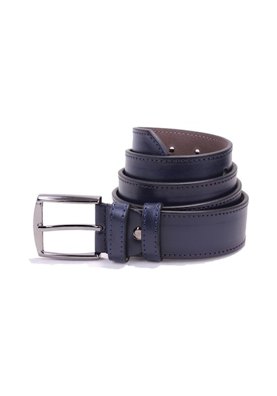 Dagoster DMK26-354 Lacivert 4 CM Suni Deri Erkek Kemer Lacivert