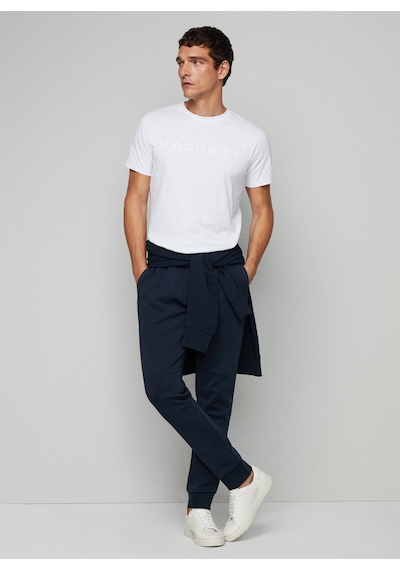 Hackett Beyaz Erkek %100 Pamuk Slim Fit T-shirt Hm500713