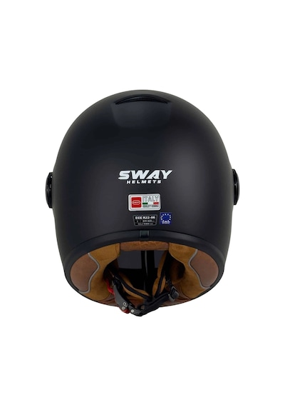 Kask Sway SW-6 Retro Mat Siyah
