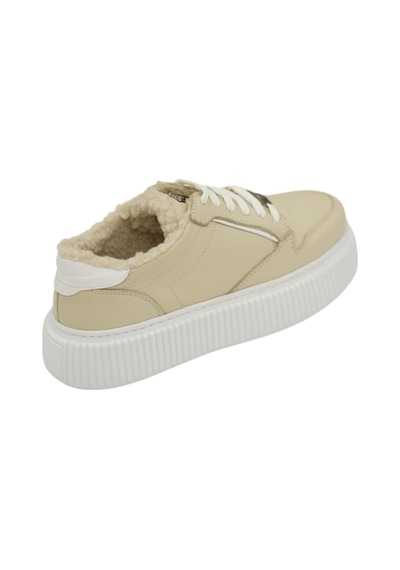 Kadın Bağcıklı Sneaker Bej
