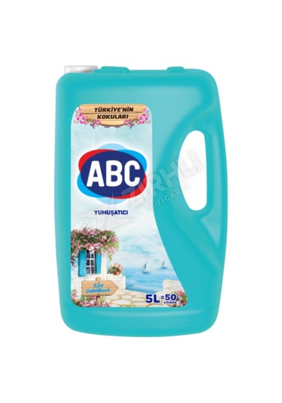 5 Adet Abc Soft Çamaşır Yumuşatıcı Ege Sahilleri 5 Lt Tekli