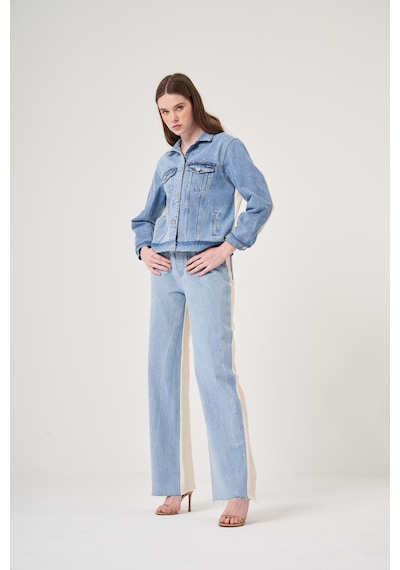 Oe25y939709 Omelya Denim Kot Ceket Mavi