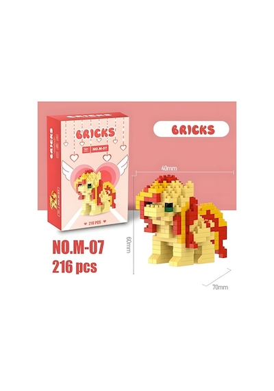 Brıcks Pony Figür Seti 2 Li Twilight Sparkle & Sunset Shimmer Yapı Blok Koleksiyonluk Hobi