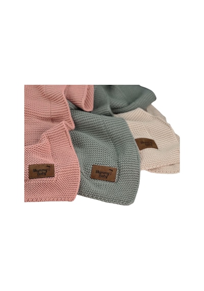 Mummy's Baby Tencel Örgü Bebek Battaniyesi 80x100 Yeşil