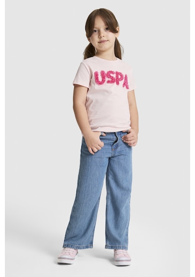 U.S. Polo Assn. Kız Çocuk Açık Pembe Tişört 50325656-vr078 Acık Pembe