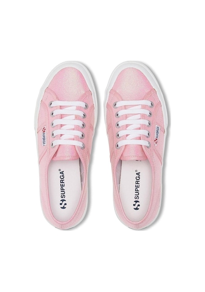 Superga 2750-lamew Kadın Gümüş Gri Sneaker Pembe