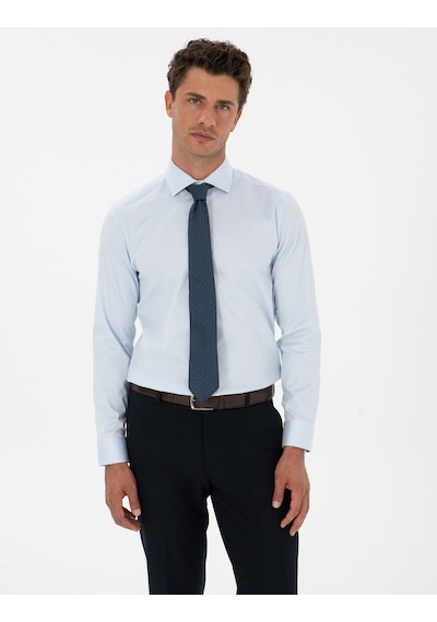 Pierre Cardin Erkek Açık Mavi Gömlek Basic 50313178-vr003 Açik Mavi