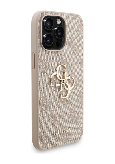 Apple Uyumlu iPhone 13 Pro Max Kılıf Guess Lisanslı Bilek Askı İpli Metal 4g Ve Yazı Logolu Kapak Pembe
