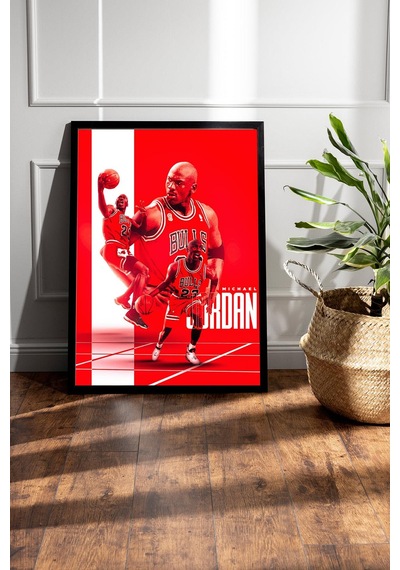 Michael Jordan Çerçeveli Tablo - Basketbol Nba Posteri Tablo