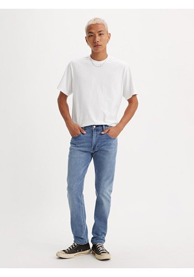 Levi's 512 Slim Taper Normal Bel Erkek Koyu Mavi Jean A2087-0037-2585 Koyu Mavi