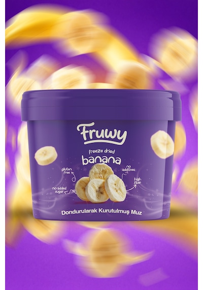 Freeze Dried Muz Kova Dondurularak Kurutulmuş Muz Diğer