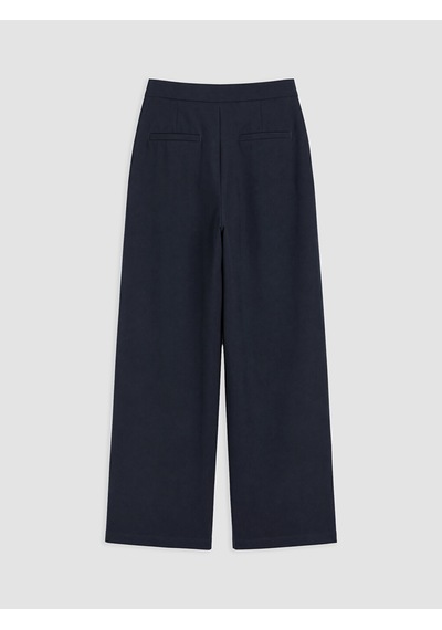 Lcw Modest Lacivert Loose Fit Kadın Pileli Kumaş Pantolon
