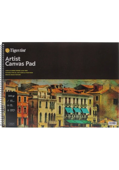 Tigertint Artist Canvas Pad Tuval Defter A3 10 Yaprak
