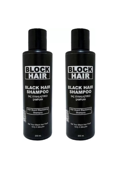 Hubrendy Sh Saçları Siyahlaştıran Block Hair Şampuan 200ml X 2 Adet