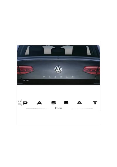 Volkswagen Passat Bagaj Arması Passat Yeni Nesil Yazı Gümüş (478446253)