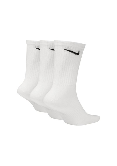 Nike Everyday Pamuklu Unisex Beyaz 3'lü Çorap