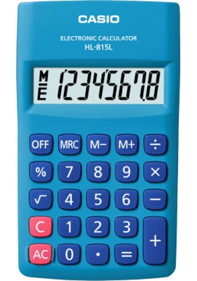 Casio HL-815L-BU Cep Tipi 8 Hane Hesap Makinesi
