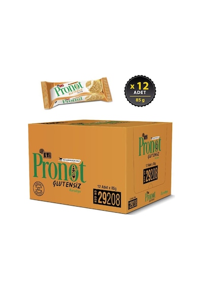 Eti Pronot Glutensiz Kurabiye 12 x 85 G