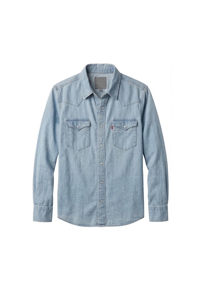 Levi's Western Erkek Kot Gömlek --mavi--