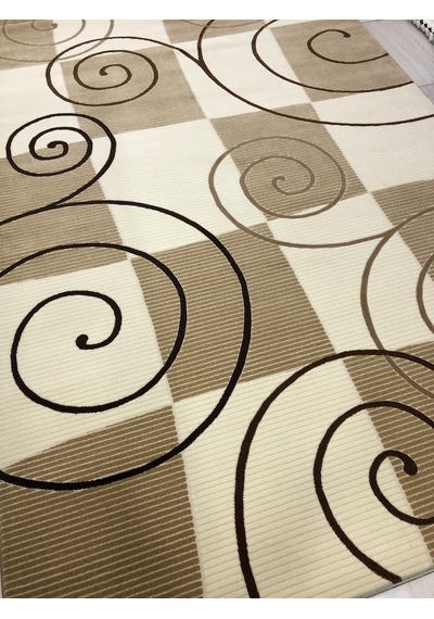 Saray Halı Vizyon 10325 A 200X300 Kahve Krem 6 M2 Halı !