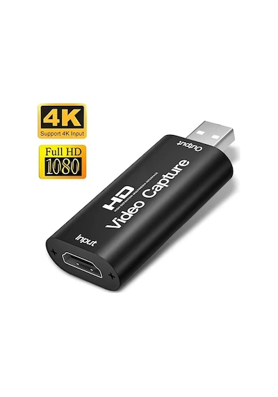Hdmı Video Capture Kartı Full Hd 1080p Usb Görüntü Yakalama Video Kayıt Ve Canlı Yayın Adaptörü