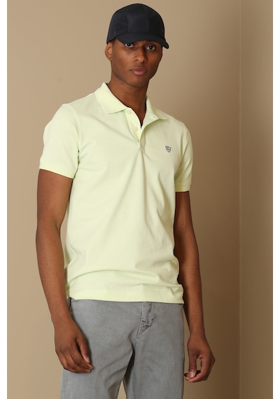 Lufian Erkek Laon Spor Polo Yaka T-Shirt 627111040091 Açık Sarı