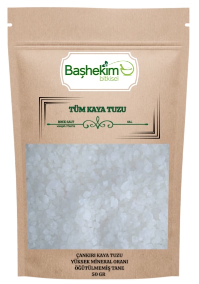 Kaya Tuzu Tane Çankırı Kaya Tuzu Yüksek Mineral Oranı Öğütülmemiş 50 Gr