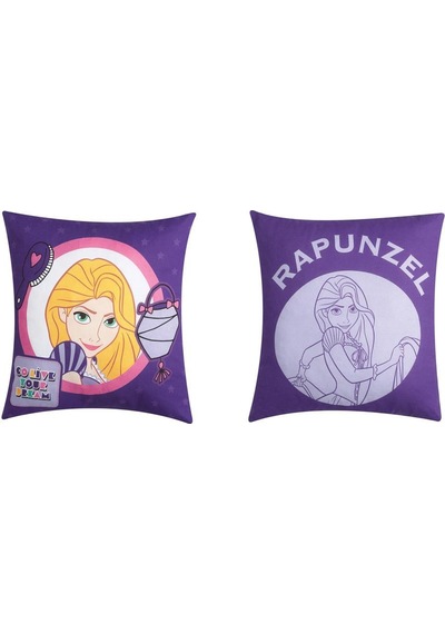 Taç Lisanslı Kırlent Princess Rapunzel 40x40