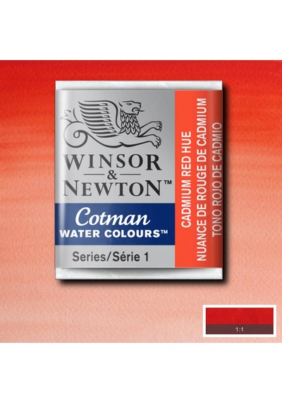 Winsor & Newton Cotman Yarım Tablet Suluboya Cadmium Red Hue 095 Karışık