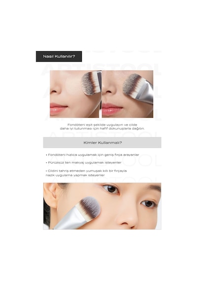 Missha Artistool Foundation Brush Ultra Yumuşak Dokulu Fondöten Fırçası #105