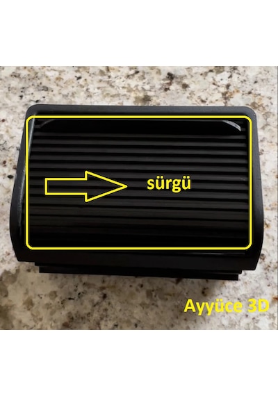 Ayyüce 3d, Bmw E46 Arka Küllük Sürgü Kapağı, Siyah Renk