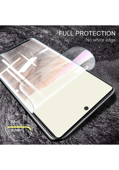 Apple Uyumlu   iPhone 16 Pro İle Esnek Ekranı Tam Kaplayan Cam Nano Karışımı Ekran Koruyucu