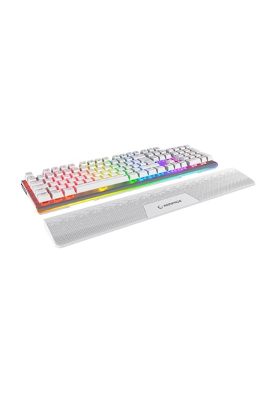 Rampage Carbon Beyaz Rgb Q Gaming Oyuncu Klavye Bilek Destekli Red Switch Rampage