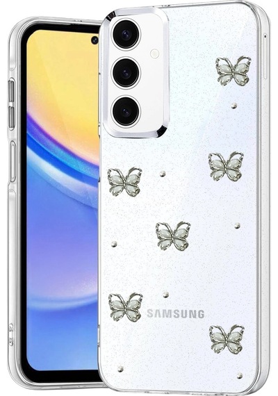 Samsung Uyumlu Galaxy A15 4g Fiyonk Desenli Kapak Desen 9