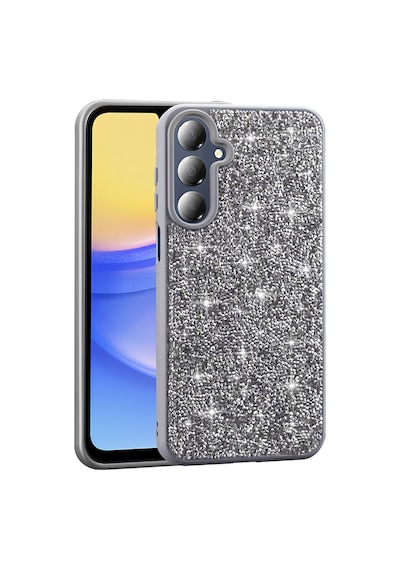 Zore Galaxy A16 Kılıf Parlak Taşlı Tasarım Nvth Pırlanta Kapak - Pembe