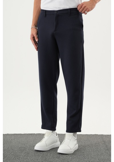 Redline Arden Kışlık Kalın Slim Fit Kemerli Erkek Pantolon Lacivert