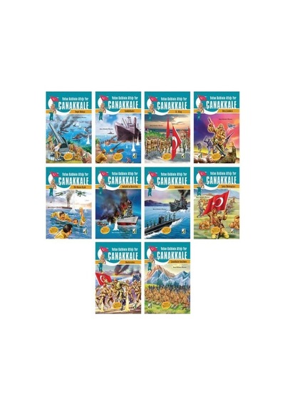 Vatan Kalbinin Attığı Yer Çanakkale - 10 Kitap Takım - Sara Gürbüz Özeren - Damla Yayınevi