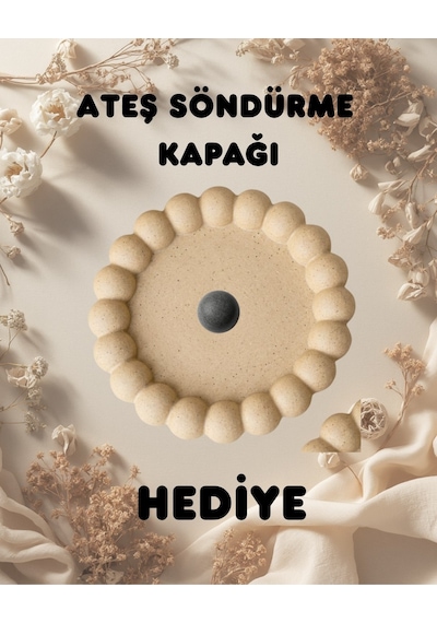 Technow Cam Hazneli Masaüstü Şömine Ateş Çukuru 500ml Bioethanol+hazne+söndürme Kapağı