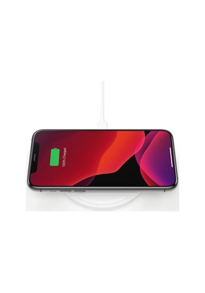 Boostcharge 10 W, İphone 15, 14, 13, 12, Se, 11, Xs, Xr, X,8, Samsung Galaxy, Google Pixel Uyumlu Hızlı Kablosuz Şarj Cihazı, Beyaz, Wıa001vfwh Çok Renkli