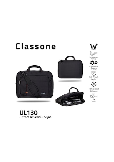 Classone Ul130 13 İnç Uyumlu Laptop Notebook El Çantası