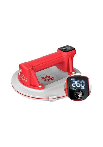 Shijing Tools 6100 Şarjlı Hava Pompalı Dijital Vantuz - Cam Granit Seramik Ayna Taşıma Vantuzu