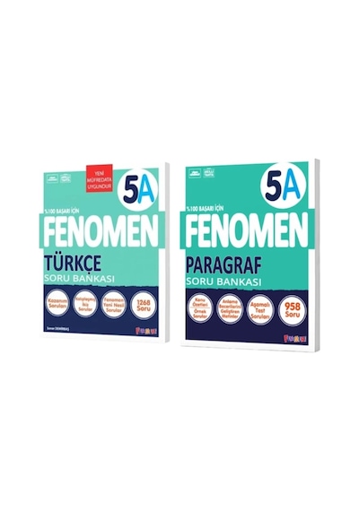 Fenomen Yayınları 5 Türkçe A + Paragraf A Soru Bankası