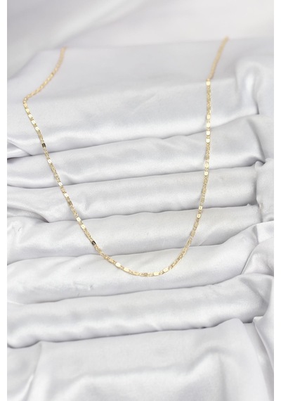 Cm 14k Gold Renk Ezme Zincir Model 60 Cm Kadın Kolye - Lisinya altın